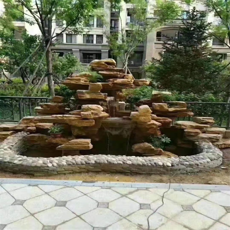 新昌庭院假山鱼池设计方案